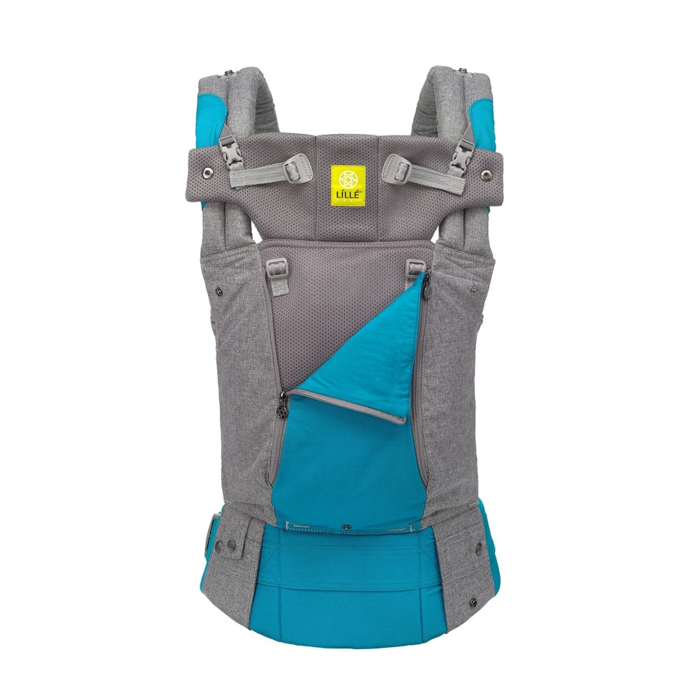 LLLbaby Complete All Seasons Ergonomic 6-in-1 Baby Carrier Infant to Toddler with Lumbar Support (7-45 Pounds), 360 Degree Baby Wearing & Multi-Position, Inward & Outward Facing (Cool Caribbean)