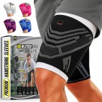 Hamstring Compression Sleeve 1 Pair, Upper Leg Sleeves, Thigh, Quad & Groin Support for Men and Women, Anti-Slip Thigh Brace & Wrap for Running, Workout, Sports Recovery Black M