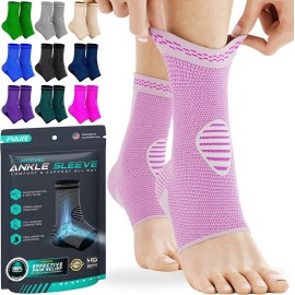 Modvel Foot & Ankle Brace Socks for Sprained Ankle Compression Sleeve - Plantar Fasciitis Relief Brace, Foot Support for pain Women & Men - Tendonitis & Arthritis Feet Sleeve, Stabilizing Ankles Wrap