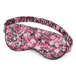 OLESILK 100% Natural Mulberry Silk Sleep Eye Mask Block Out Light, Fashion Printed Eye Mask Blindfold for Women Men Full Night Sleeping, Chic Eye Cover Eyeshade, Pattern 3