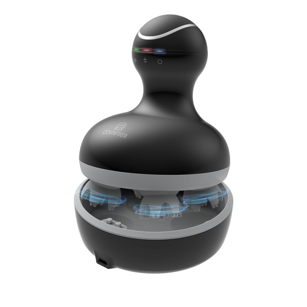 COMFIER Electric Scalp Massager, Waterproof Head Massager with Mutlti-Modes Vibration, Handheld Portable Head Scratcher for Hair Growth, Dog Cat Massager for Deep Clean and Stress Relax