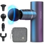 arboleaf Massage Gun Deep Tissue, Full-Metal Electric Portable Hand Held Massager Gun with Case for Back, Body Sore Muscles, Pain Relief, Gifts for Dad, Office, Home, Athletes
