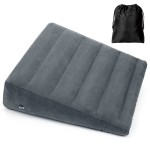 USHMA Inflatable Wedge Pillow, Portable Travel Wedge Pillow, Fast Inflation & Deflation Inflatable Wedge Pillows for Travel, Blow Up Sleeping Back Knee Bed