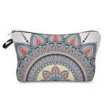 Deanfun Makeup Case Small, Cosmetic Zipper Bag Waterproof for Purse Mini, Women Cute Traveling Accessories Pouch for Ladies Thanksgiving Christmas GiftsMandala D2-50965