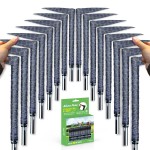 ALIEN PROS Golf Grip Wrapping Tapes (16-Pack) - Innovative Golf Club Grip Solution - Enjoy a Fresh New Grip Feel in Less Than 1 Minute (16-Pack, Black Puzzles)