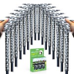 Alien Pros Golf Grip Wrapping Tapes (16-Pack) - Innovative Golf Club Grip Solution - Enjoy a Fresh New Grip Feel in Less Than 1 Minute (16-Pack, Skull Black)