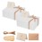 LIFELUM White Gift Boxes 2 Pack 13.85 x 8.35 x 4.45 Large Gift Boxes with Magnetic Lid Wedding Box for Presents Contains Card, Ribbon, Shredded Paper Filler Box for Gift