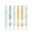 babygoal Floral Pacifier Clips, 6 Pack Binky Paci Holder Clips Leashes Fits for Most Pacifiers and Binkies 6PS31