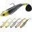 TRUSCEND Fishing Lures for Bass Trout Jighead Lures Paddle Tail Swimbaits Soft Fishing Baits Freshwater Saltwater Jigging Bass Gear Gifts for Men