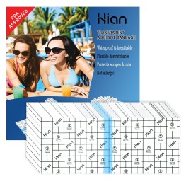 Hion (F.D.A Approved) Tattoo Aftercare Waterproof Bandage Transparent Film Dressing50 Pre-Cut Sheets 10 x 4Inch Tattoo Cover Up Tape Second Skin Adhesive Bandage Wound Cover for Swimming Shower Shield