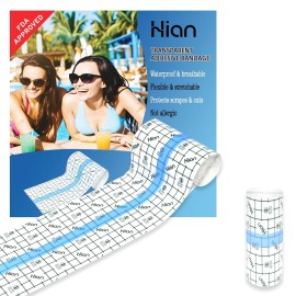 Hion F.D.A Approved Tattoo Aftercare Waterproof Bandage Transparent Film Dressing 4 Inch x 5.5 Yard Roll Tattoo Cover Up Tape Second Skin Adhesive Bandage Wound Cover for Swimming Shower Shield
