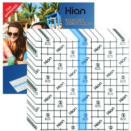 Hion (F.D.A Approved) Tattoo Aftercare Waterproof Bandage Transparent Film Dressing 50 Pre-Cut Sheets 6 x 6Inch Tattoo Cover Up Tape Second Skin Adhesive Bandage Wound Cover for Swimming Shower Shield