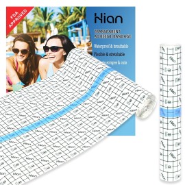 Hion F.D.A Approved Tattoo Aftercare Waterproof Bandage Transparent Film Dressing 10 Inch x 5.5 Yard Roll Tattoo Cover Up Tape Second Skin Adhesive Bandage Wound Cover for Swimming Shower Shield