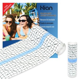 Hion F.D.A Approved Tattoo Aftercare Waterproof Bandage Transparent Film Dressing 6 Inch x 5.5 Yard Roll Tattoo Cover Up Tape Second Skin Adhesive Bandage Wound Cover for Swimming Shower Shield