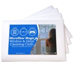 AERAI GROUP Microfiber Magic 4 Pack Glass & Mirror Cleaning Cloths - Streak Free, Lint Free, Perfect for Cars & Windows