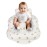 AirSwim Inflatable Baby Seat, Inflatable Baby Chair for Babies 3 Months and Up Summer Baby Inflatable Seat for Sitting Up, Blow Up Baby Floor Seat with Built in Air Pump, Bear