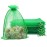Jexila 100PCS Sheer Green Organza Gift Bag 5\'\'X7\'\' Mesh Bags Drawstring St.Patrick\'s Day Goodie Candy Treat Bag St.Patricks Party Favor