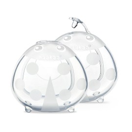 haakaa Ladybug Milk Collector 1.4oz/40ml 2pcs - Wearable Nursing Cups | Soft Breast Shells | Breastmilk Saver |Portable Letdown Catcher for Pumping On The Go Breastfeeding Moms, Protects Sore Nipples