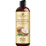 Handcraft Blends Fractionated Coconut Oil - 8 Fl Oz - 100% Pure and Natural - Premium Grade Carrier Oil for Skin and Hair - Hair and Body - Massage