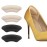 Heel Grips Liner, Cushions Heel Pads Insert Prevent Too Big, Slipping, Blisters, Filler for Loose Shoe Fit (New (Pale Apricot+Black))
