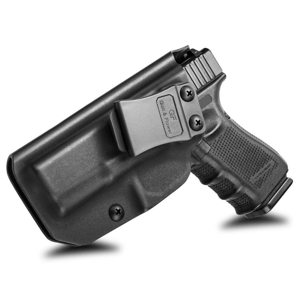IWB Holster Compatible with Glock 19 (Gen 3-4), 23 32 (Gen3 4), G19X, Inside Waistband Carry, 9mm Holster, Adj. Cant & Retention, Available in Kydex and Polymer