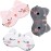 Haysandy Cute Eye Mask for Sleeping 3 Pieces Cartoon Dog Face Eye Cover Funny Animal Cat Sleeping Mask Soft Lightweight Night Sleep Kitty Blindfolds for Women Men Kids(Cat)