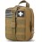 first aid kit bag empty Molle ifak pouch emt tactical medical pouch med rip away belt pouch small rescue tool pouches (TAN)