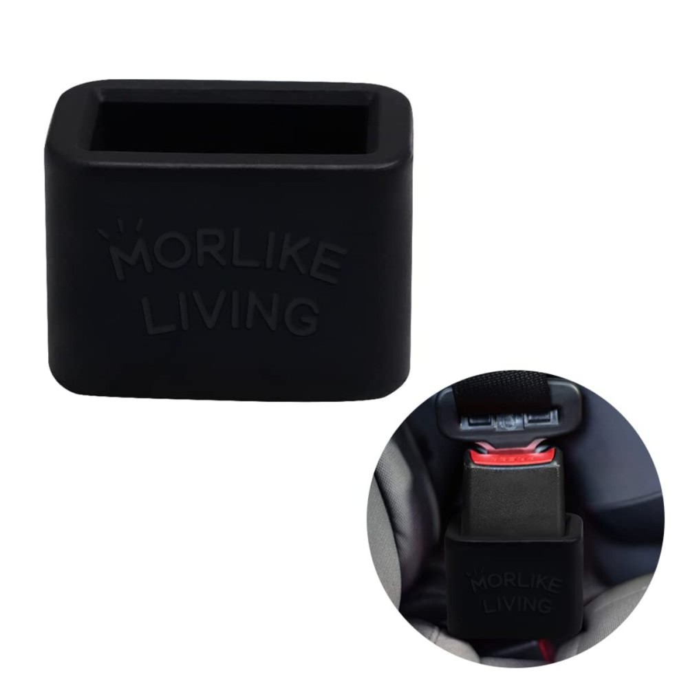 Morlike Silicone Buckle Holder Booster (Black, 1 Pack)