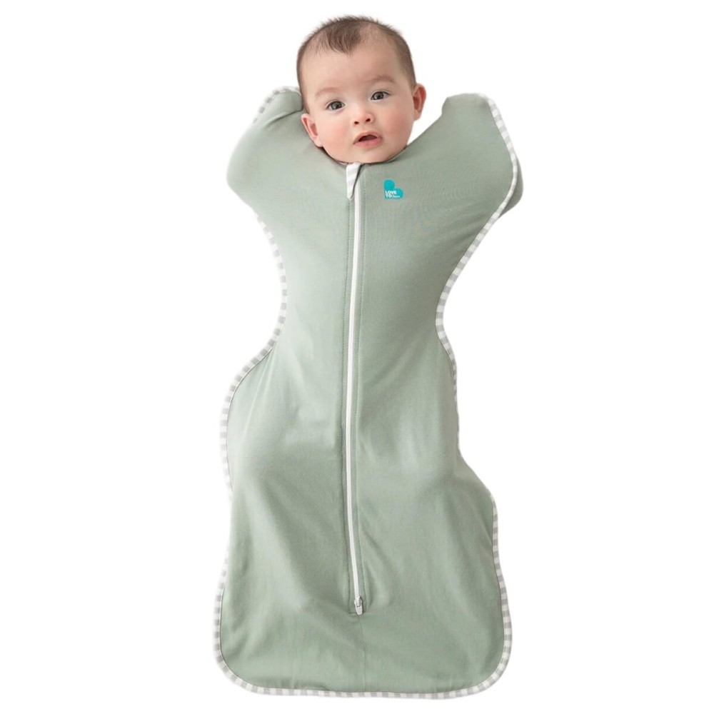 Love to Dream Swaddle, Baby Sleep Sack, Swaddle Up Self-Soothing Swaddles for Newborns, Get Longer Nap, Snug Fit Helps Calm Startle Reflex, Lite 0.2 Tog Sleep Sack, 5-8.5 lbs, Olive
