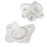 Chicco PhysioForma 100% Silicone Mini Glow in The Dark Pacifier for Babies Aged 2-6 Months | BPA & Latex Free | Reusable Sterilizing Case | Clear, 2pk