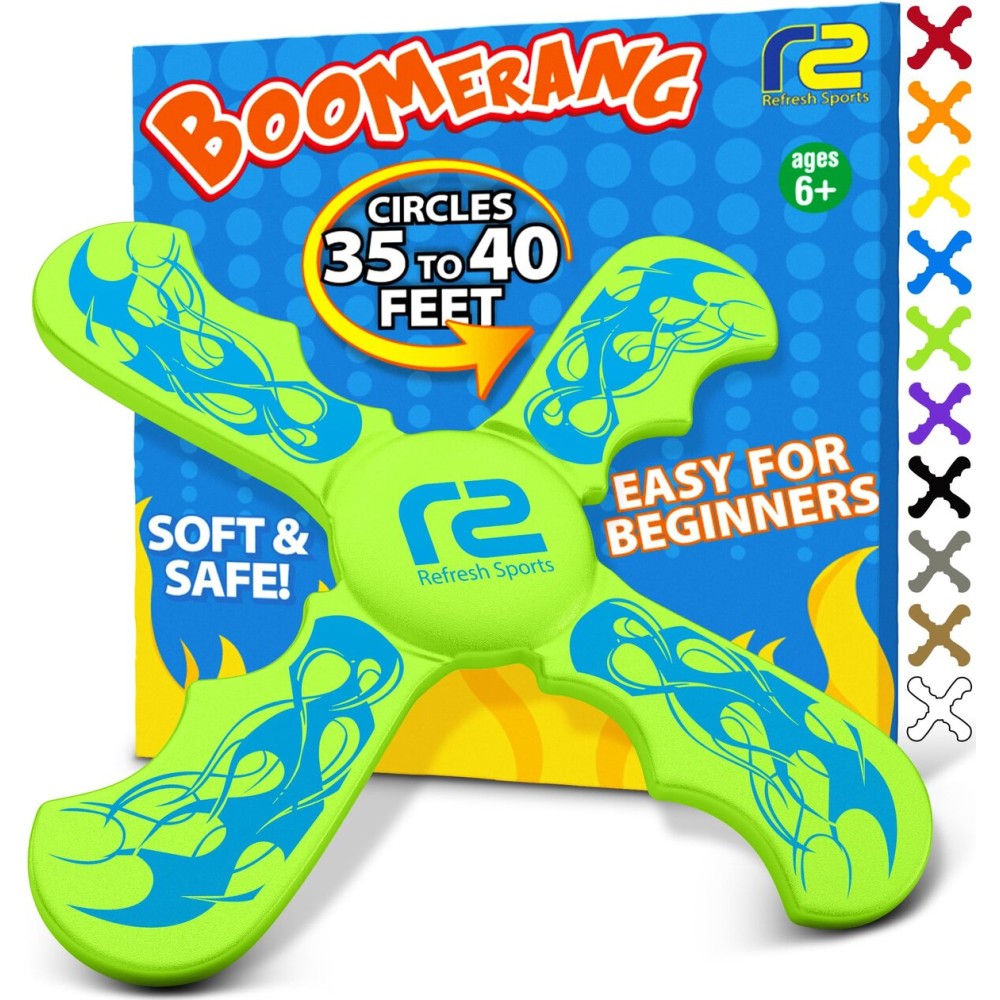 Boomerangs for Kids - Christmass Gifts for Grandkids Boys & Girls All Ages - Outdoor Flying Disc - Fun Boy Stocking Stuffers - Boys Toys Age 8-10 Year Old & 10-12 & Up - Beach Toys for Kids Presents
