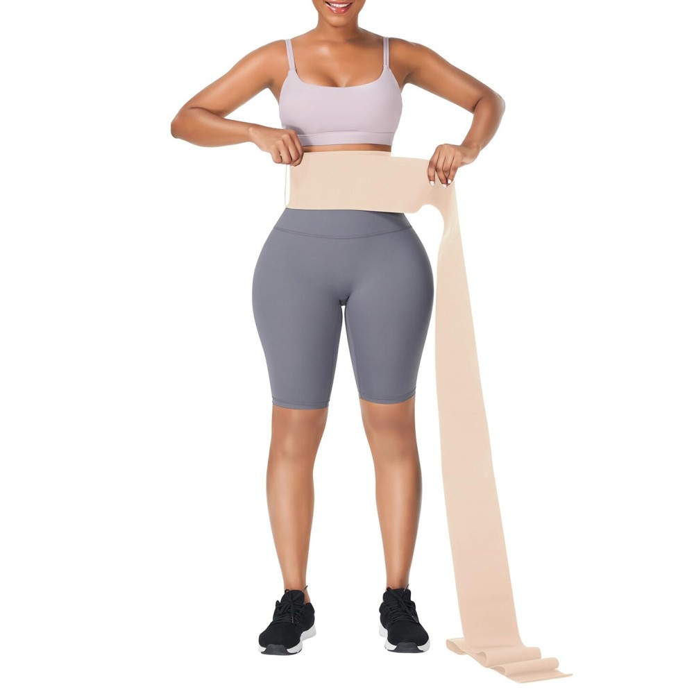 FeelinGirl Waist Trainer for Women Bandage Wrap Trimmer Belt Long Torso Tummy Wraps Belly Body Shaper Waist Trimmer Belt