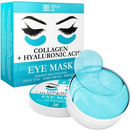 Under Eye Patches for Puffy Eyes, Dark Circles, Dull Skin - Natural Moisturizing Support - Help with Wrinkles and Fine Lines - Under Eye Mask with Hyaluronic Acid, Collagen, Caffeine - 30 Pairs