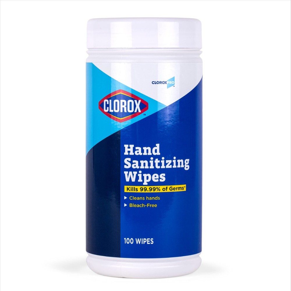 CLOROX Pro Hand Wipes in Resealable Canister - Alcohol Free Travel Wipes for Hands with BZK, 100 Count
