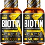 PURE RESEARCH Biotin & Collagen 60,000mcg Hair Growth Liquid Drops, Supports: Strong Nails, Glowing Skin, Healthy Hair Growth, More Absorption Than Capsules & Pills (4Fl Oz)