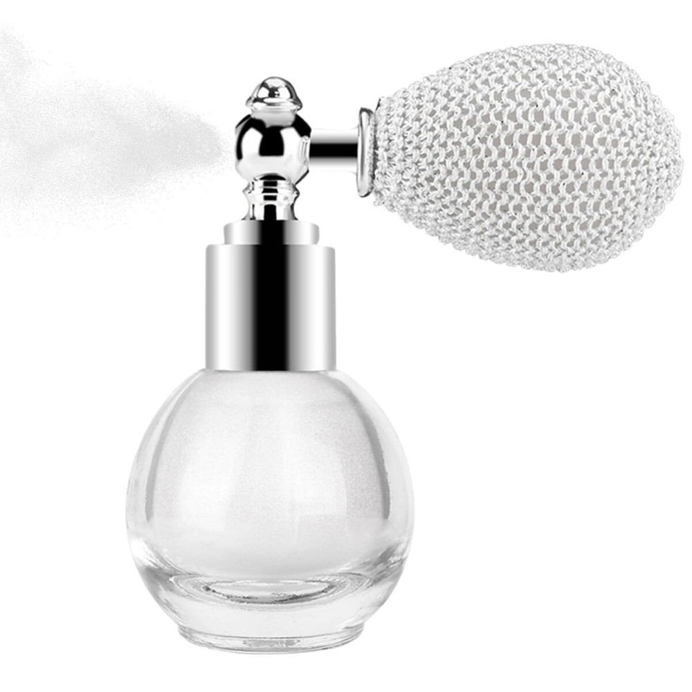 KYDA Highlighter Powder Spray, High Gloss Glitter Spray, Shimmer Sparkling Powder Makeup, for Face and Body Glitter Cosmetic-Pearl White