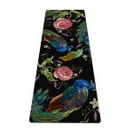 nuveti Yoga Mat Print Extra Thick TPE Non Slip Fitness Exercise Mat with Carrying Bag,72x24 Extra Thick 6MM Exercise & Workout Mat for Yoga, Pilates Fitness and Floor Exercises