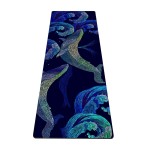 nuveti Yoga Mat Print Extra Thick TPE Non Slip Fitness Exercise Mat with Carrying Bag,72x24 Extra Thick 6MM Exercise & Workout Mat for Yoga, Pilates Fitness and Floor Exercises