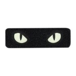 M-Tac Cat Eyes Soft Patch - Tactical Morale Patch for Military Gear - Army Combat Hook and Loop Patches (Black/GID)