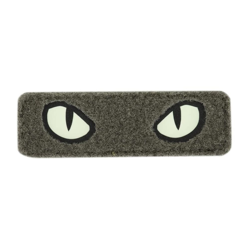M-Tac Cat Eyes Soft Patch - Tactical Morale Patch for Military Gear - Army Combat Hook and Loop Patches (Ranger Green/GID)