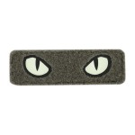M-Tac Cat Eyes Soft Patch - Tactical Morale Patch for Military Gear - Army Combat Hook and Loop Patches (Ranger Green/GID)