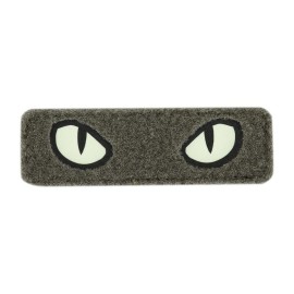 M-Tac Cat Eyes Soft Patch - Tactical Morale Patch for Military Gear - Army Combat Hook and Loop Patches (Ranger Green/GID)