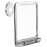MIRRORVANA Fogless Shower Mirror for Shaving with Razor Holder and Dual Anti Fog Design - Upgraded 360 Swivel Suction Cup with Bonus Hook for Hanging - Shatterproof 8 x 7 Surface (Chrome)