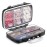 Fullicon Portable Pill Organizer Weekly, Small Travel Pill Case with 7 Compartment, Moistureproof and Airtight Pill Box, Travel Pill Holder for Vitamins/Fish Oils/Supplements