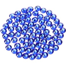 Novani Royal Blue Rhinestones, Flatback Loose Gemstones 1440pcs Glass Crystal Bulk for Clothes Shoes Crafts Makeup Nail Art and DIY Decorations(SS6, Sapphire)