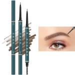 Eyebrow Pencil,3 PCS Waterproof Professional Makeup Micro Brow Pencil,Brow Kit with Eyebrow Brush and Razor,Ultra-Fine Mechanical Pencil,Eyebrow Pencils for Women