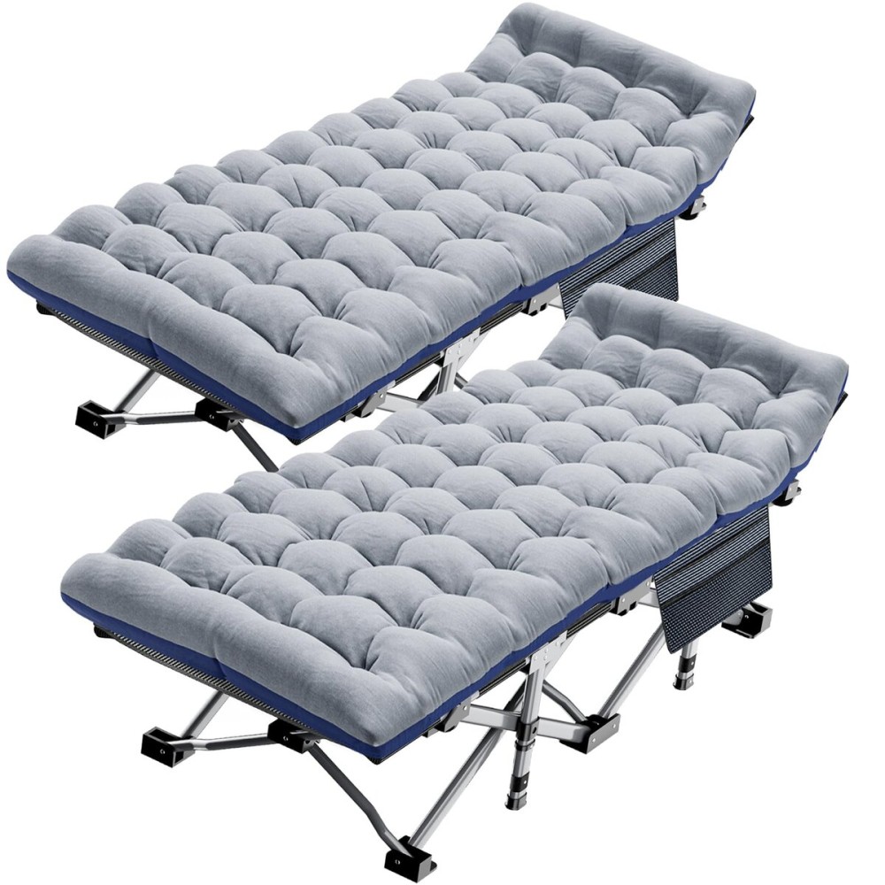 ABORON Heavy-Duty Folding Guest Bed for Adults, 500lb Capacity, Portable Extra Cot with 1246D Double Layer, Ideal for Indoor Guest Stays & Temporary Home Use