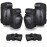 Adult/Kids Knee Pads Elbow Pads Wrist Guards Set for 3-8 Years, Child Protective Gear Set for Roller Skates, Cycling, BMX Bike, Skateboard, Inline Skating, Scooter Riding Sports Black S