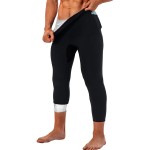 LMCOB Sauna Sweat Short Pants for Men Sauna Leggings Compression Hight Waist Pants Workout Sauna Suit(BH7001-07-M)