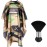 FEBSNOW Barber Cape Waterproof Professional Hair Cutting Cape Neck Duster Brush for Haircut Army Green Salon Beard Hairdressing Kits 46.8  56 Inches